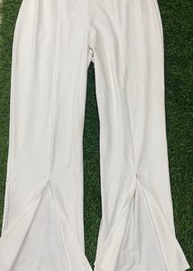 White Flared Pant