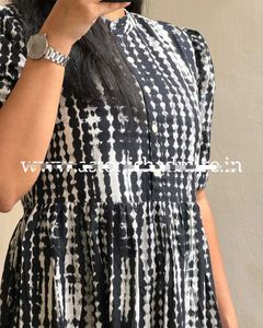 Beautiful Pure Cotton Black Midi