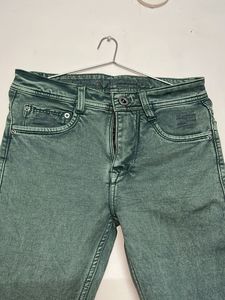 Green Denim Jeans