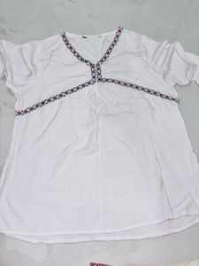 Embroidered White Tunic