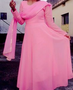 Pretty Pink Anarkali Suit
