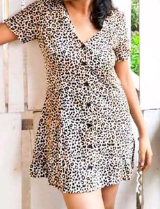 Leopard Print Mini Dress