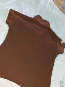 Brown Casual T-Shirt