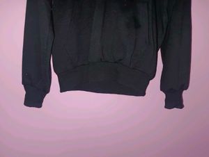 Black Graphic Hoodie.