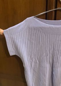 Periwinkle Ribbed Knit Top