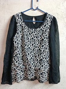 Stylish Ladies Fashion Lace Top Embroidered