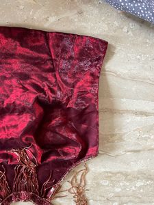 metallic halter neck top small