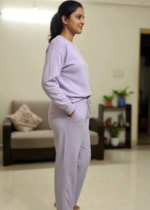 Lilac Color Casual Pant