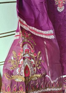 Unstitched Pakistani Chikankari Dress