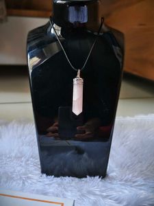 Rose Quartz Pencil Pendent