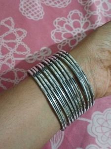 Silver Bangles Set