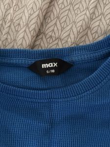 xs Blue crop tank top from max