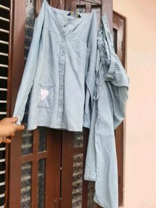Sanskriti Linen Button-Up Top