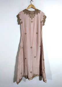 Peach Embroidered Kurta (Women&#39;s)