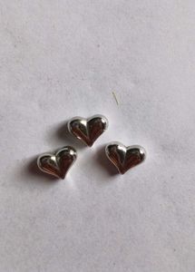 Silver Puffy Heart
