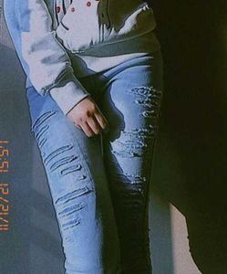 Ripped Light Blue Jeans