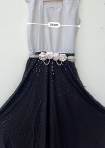 Black &amp; White Long Dress
