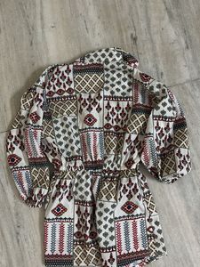 Patterned Mini Dress