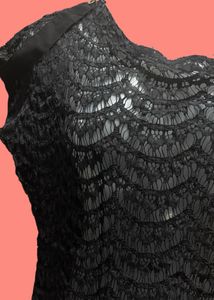 Latin Quaters Women’s Black Lace / Net Top