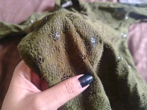 Olive Green Kurta Set