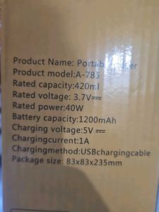 Portable Mini Wireless Charging Juice Blender