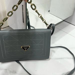 Greenish-Grey Crossbody Bag