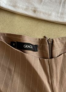 Pinstripe Pants &amp; White Tank Top Set
