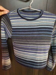 Striped Knit Sweater