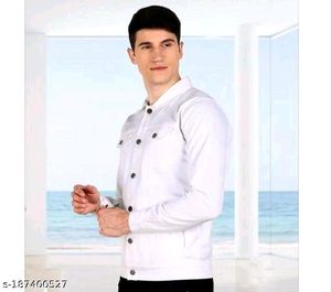 mane jacket white lattest fashion cotton