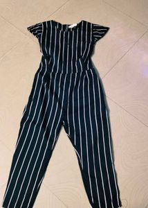Black &amp; white Colour Jumpsuit