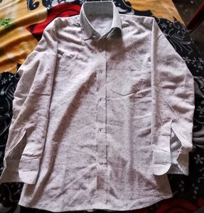 Patterned Button-Down Shirt