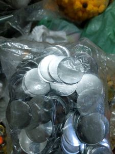 Full Packet(50+)of Silver / Golden Plastic Mirror