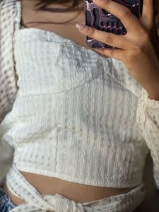 White Top With Back Zip