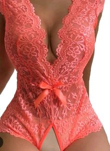 Sexy Neon Lace Bodysuit