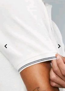 Roadster White Casual Polo T Shirt
