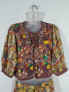 Muslin Silk Co-ord Set By RAGE