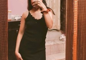 🎗PINTERESTLY BLACK LACE BODYCON SLIT DRESS