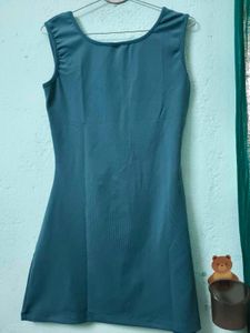 Teal Bodycon Mini Dress