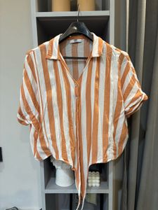 Striped Shirt With Tieup