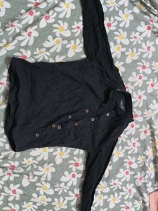 Stylish Black Long Sleeve Shirt