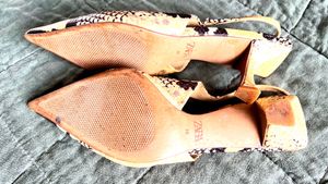 Zara Animal print sling back heels size 36