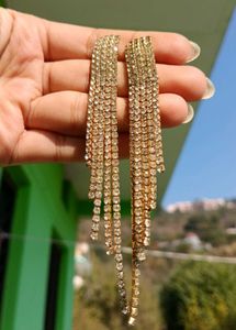 Stunning Rhinestone Dangle Earrings