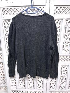 🔖New With Tag Gray Lace-Up Knit Sweater