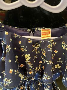 Floral Print Ruffle Dress