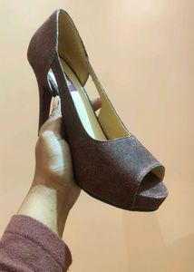 Shuz Touch Bronze Women Heel