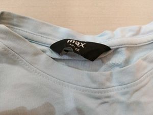 Light Blue Graphic Print Long Sleeve