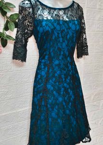 Size ES/S 🎁Buy 2 Get 1 Free 🎁 Blue Lace Dress