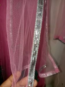 🎉party Wear Pink Frock Suit With Duppta