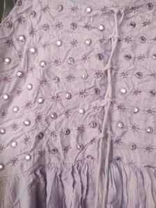 Lavender Embellished Maxi Dress