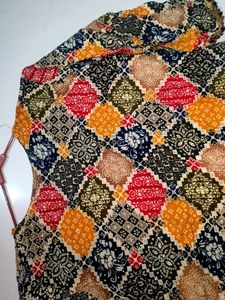 colourful kurti with a diamond pattern